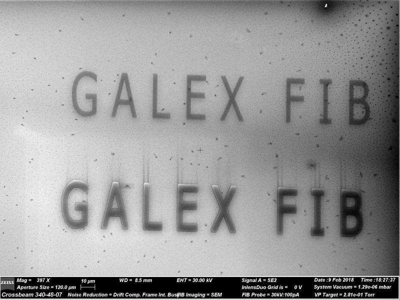 GALEX GIS FIB SEM Carbon Ion Electron Beam Induced Deposition Precursor Injector